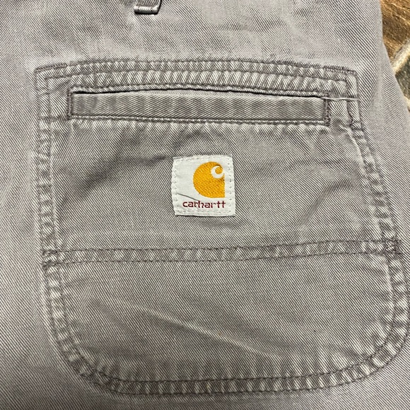 Men’s Gray Carhartt Shorts Men’s Size 38 - Picture 4 of 6